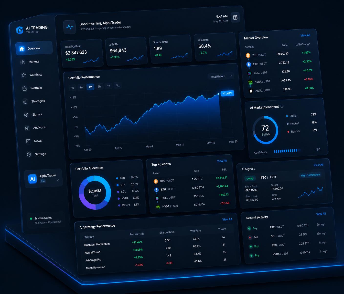 GapleX AI terminal preview